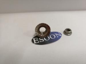 Wholesale M5 DIN6923 ISO4161 Hex Flange Nut Zinc Plated Serrated Mode Coarse Thread from china suppliers