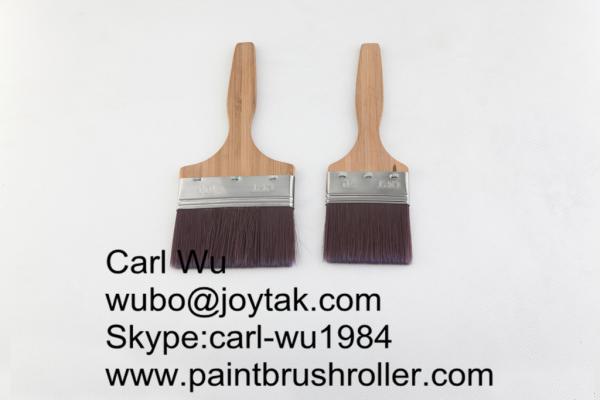 Natural bristle Chinese bristle synthetic mix 2 piece paint brush sets wood