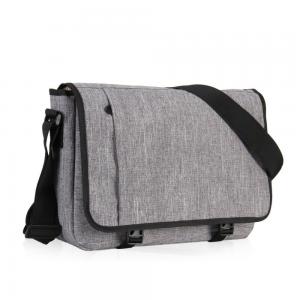 China 15 Inch Laptop Messenger Bag Grey Color , Outdoor Messenger Bags For College Students on sale