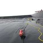HDPE Black Fish Farm Pond Fish Liner Plastic Geomembrane High Surface Hardness