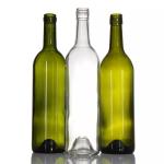 Industrial Beverage 750ml Antique Green Bordeaux Wine Glass Bottle with Cork