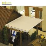 Waterproof Balcony Retractable Roof Awning Remote Motor Control Aluminium