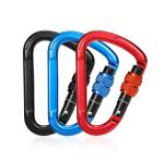 Customized Logo and Color 25KN Aluminum Carabiner for Outdoor in Various