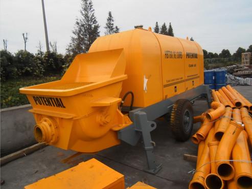 Pressure 1400rpm Stationary Diesel Concrete Trailer Pump With Model HBT60.16