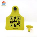 960MHz Alien Higgs 3 RFID Cow Ear Tags Laser Printing Serial Number