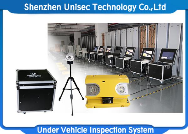 Indoor Moveable Mobile Vehicle Inspection System UVSS Linear Scan CCD OEM / ODM