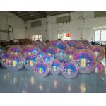 Giant Christmas Decorative Inflatable Mirror Ball Shiny Balloon Mirror Sphere