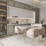 Modern High End Kitchen Design Luxury Oak Shaker Door Cupboard And Slim Shaker