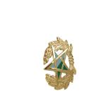 Double Sided Design 3d Name Badges With Logo Gilded Badge
