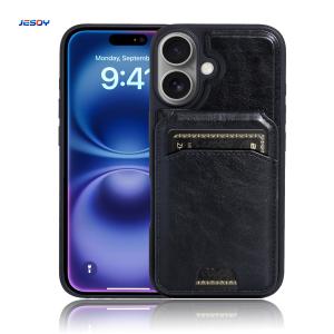 Wholesale Magnet Pu Leather Phone Case With Magsafe Card Holder For IPhone Samsung from china suppliers