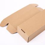 Customized E-flut Natural Brown Color Corrugated Shipping Boxes