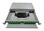 24 SC 19inch Fiber Optic Termination Box 1U Sliding Panel