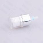 Pp Cosmetic Treatment Pump Spray Pump With Cap , 18/410 Silver Aluminum Cream