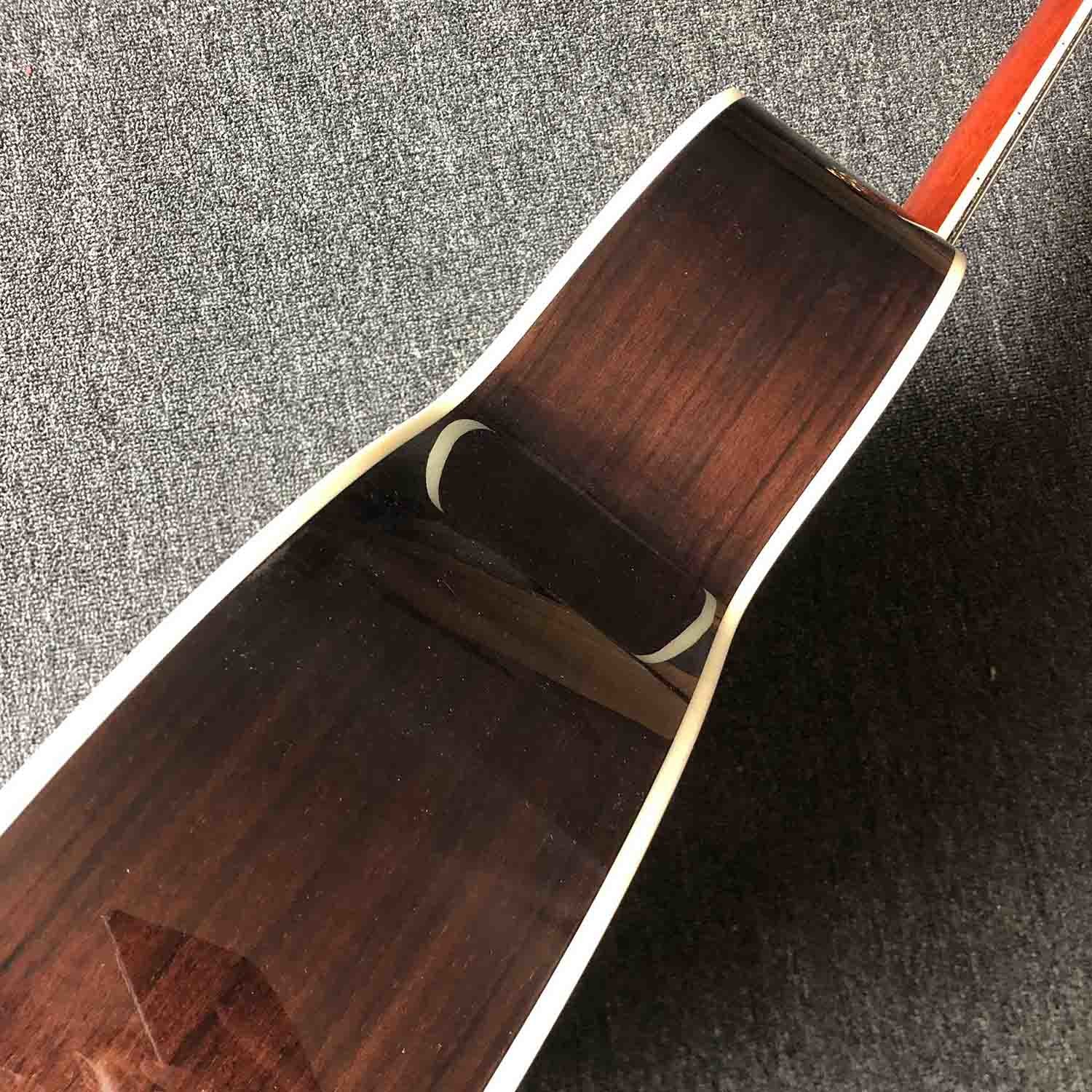 Custom 43" Solid Cedar Wood Rosewood Fingerboard T814 Acoustic Guitar