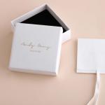 Multipurpose White Custom Jewelry Gift Boxes , Lid And Base Box 9x9x3.5cm