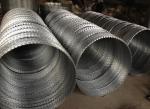 Hot Dipped Galvanized Barbed Razor Blade Concertina Wire For Anti-Piracy
