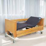 Patients Brown Residential Hospital Bed Multifunctional With Back Lifting