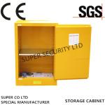 Heavy Duty Lockable Storage Cabinet With Distinct Safety Signs And Bullet