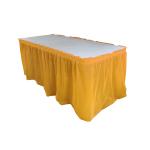 Odorless Disposable Plastic Table Skirts For Dessert Table / Buffet Table