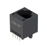 5556416-1 Vertical Mount RJ45 Without Magnetic Jack LPJE618-1NNL