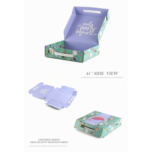 Cardboard Custom Subscription Boxes , Luxury Monthly Gift Box With Handle
