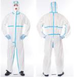 PPE One Piece Plastic Disposable Protective Suit Medical Protective Suit