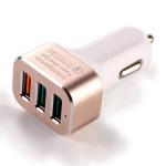 Quick Charger 3.0 42W USB 3 Ports Cell Phone Car Charger