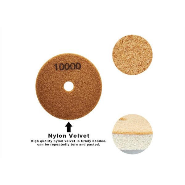 Deyi Sponge Artificial Stone Tile Diamond Polishing Pad For Grinder