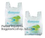 100 Compostable Biodegradable Shopping Bags - T-Shirt Style Carry Bags For Trash