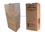 Large Brown 4ply Paper Lawn And Leaf Bags Poly Lined Wet Waste Paper Refuse Bags