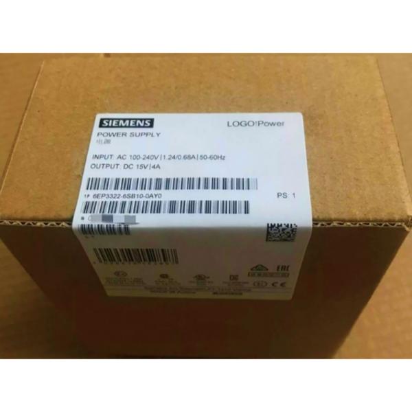 SIEMENS 6EP3322-6SB10-0AY0 LOGO!POWER 15 V / 4 A STABILIZED POWER SUPPLY INPUT: