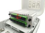 16 Ports Pole Mount Fiber Optic Cable Box IP66 For FTTH Nap Caja Terminal Grey