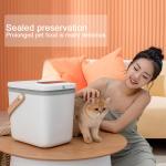 Electric Powered 13 Liter White Vacuum Airtight Food Container Storage Box for