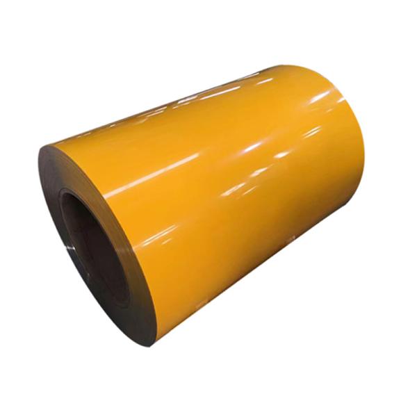 Durable Yellow Color Prepainted Aluminium Coil Alloy 5052 0.6mm X 1250mm For