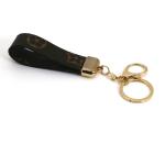 2cm Wide Custom Leather Keychains Brown Printing For Clothes OEM ODM