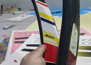 Wholesale Pantone Color Decorative Bicycle Frame Decals OEM / ODM Available from china suppliers