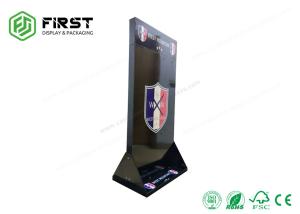China Custom Retail POP Displays 4C Offset Printing Paper Cardboard Floor Hook Display Stand on sale