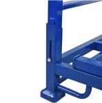 Foldable Steel Fabric Roll Storage Rack Forklift Workable Powder Coated Space