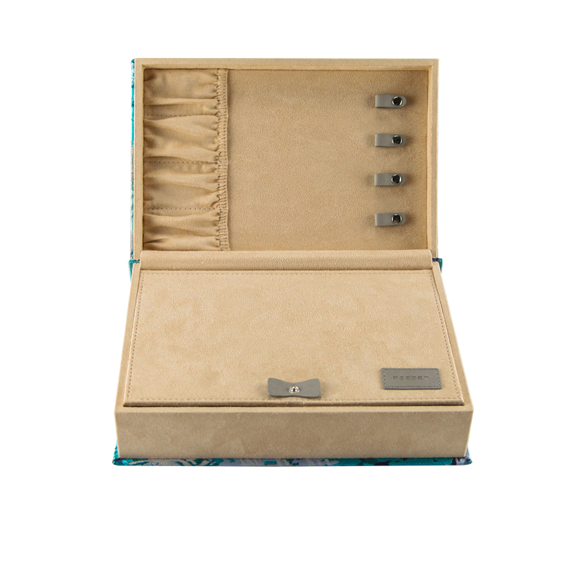 Luxury MDF Jewelry Gift Boxes Bulk Organizer PU And Velvet Lined