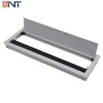 BNT manufactured product aluminum alloy soft close flip up desktop grommet box