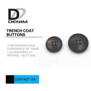Wholesale Black Brown Four Hole Button , Plastic Replacement Buttons For Coats from china suppliers