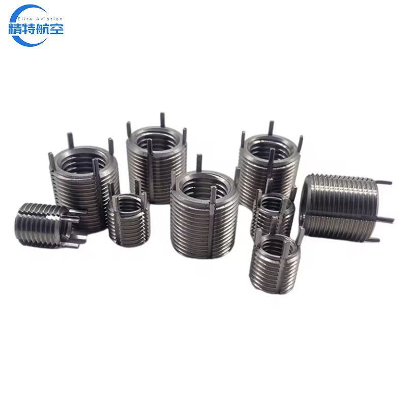 Stainless Steel 303 Self Cutting Key Locking Threaded Inserts M8