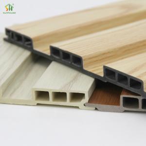 Wholesale Wholesale Easy To Install Wpc Wall Panel Exterior Decoration Aesthetic Hollow Triple-Hole Grating Board from china suppliers