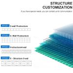 12mm 16mm 10mm Clear Multiwall Polycarbonate Sheet pc sheet For Outdoor roofing
