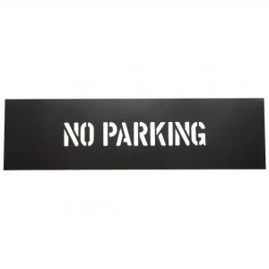 China Custom Design No Parking Letter Stencil PVC For Public Place Black on sale