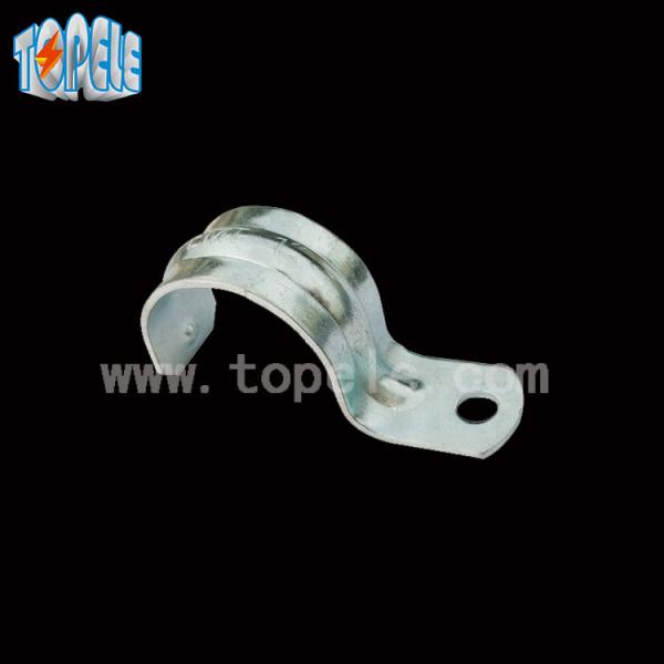 Zinc Plated Steel EMT Conduit And Fittings With One Hole Clip / Emt Conduit