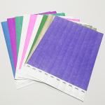 Custom Logo Printing Tyvek Paper Wristbands Full Color Printing for Events and