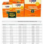 Michel 50×70mm Reinforced Cold Tire Patch Rubber ISO9001