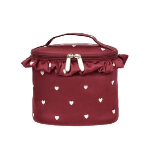 Wholesale Plain Round Cylinder Bucket Portable Custom Cosmetic Bag from china suppliers