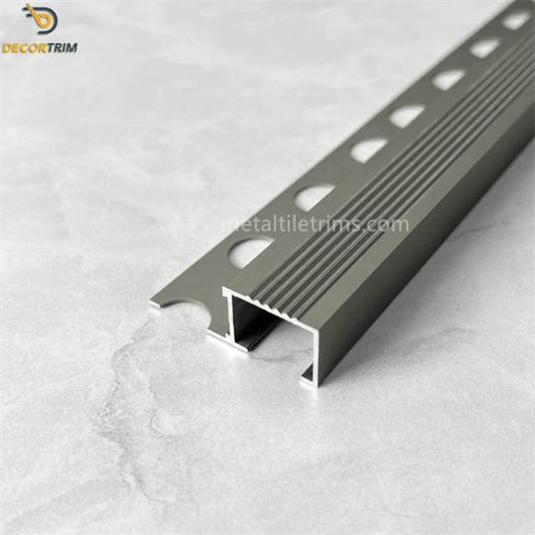 End Of Tile Trim Stair Nosing Tile Trim Brushed Nickel Edge Trim Tile Aluminum